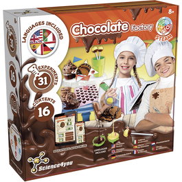 Science4You Fábrica De Chocolates 80004400/80003267 Kit Educativo para Niños +8 Años para Hacer Chocolate en Español
