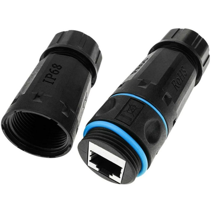 Techly 105896 Adaptador de unión RJ45 Cat6 F/UTP IP68