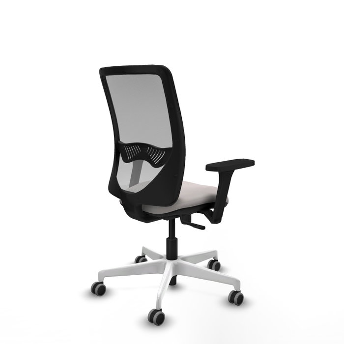 PIQUERAS Y CRESPO Silla de oficina Zulema con mecanismo Sincro, Blanco y Gris PIQUERAS Y CRESPO Silla de oficina Zulema con mecanismo Sincro, Blanco y Gris