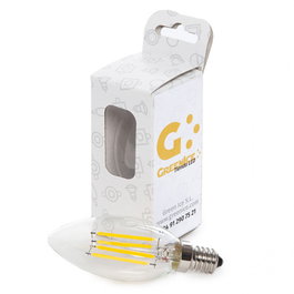 Bombilla LED Filamento E14 4W 273Lm 2700K Blanco Cálido