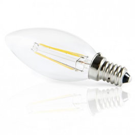 Bombilla LED Filamento E14 4W 273Lm 2700K Blanco Cálido