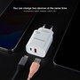 NANO CABLE Cargador de Pared 20W con USB-C PD y USB-A QC Blanco 10.10.2007