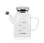 La Mediterranea Aceitera Cuadrada Borosilicato con Tapa de Metal 500 ml (12 Unidades)