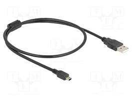 DeLOCK Cable USB 2.0 Tipo-A a Mini-B, 0,5 m, Negro