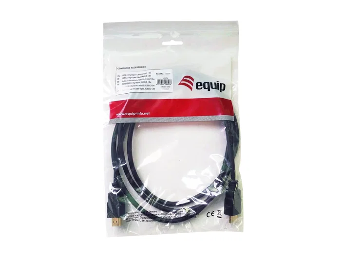 EQUIP Cable HDMI 2.0 High Speed 18Gbps 0,5m Negro EQUIP Cable HDMI 2.0 High Speed 18Gbps 0,5m Negro