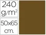 Liderpapel Cartulina 50x65 cm 240 g/m2 Marron Claro Escolar