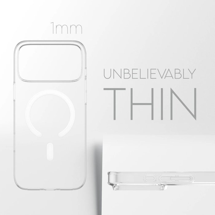 PanzerGlass CARE SL1M Funda Transparente con MagSafe para iPhone 17 Pro Max