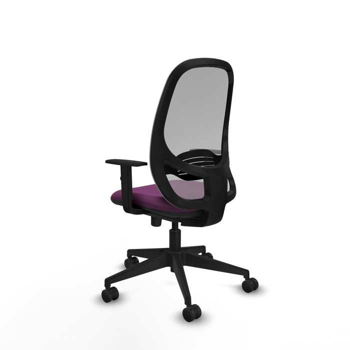 PIQUERAS Y CRESPO Silla de oficina Cilanco con mecanismo Sincro, Morado y Gris