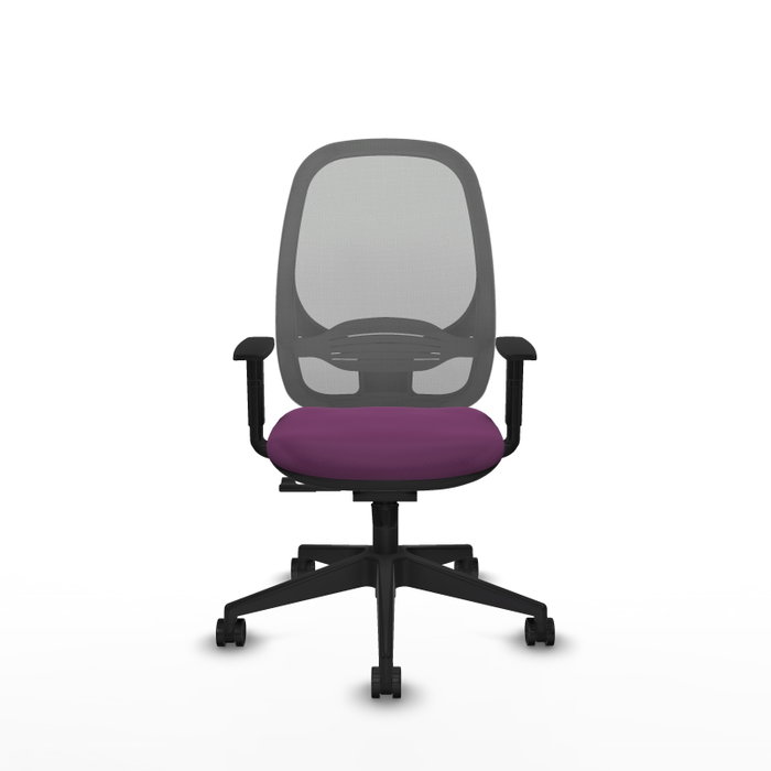 PIQUERAS Y CRESPO Silla de oficina Cilanco con mecanismo Sincro, Morado y Gris