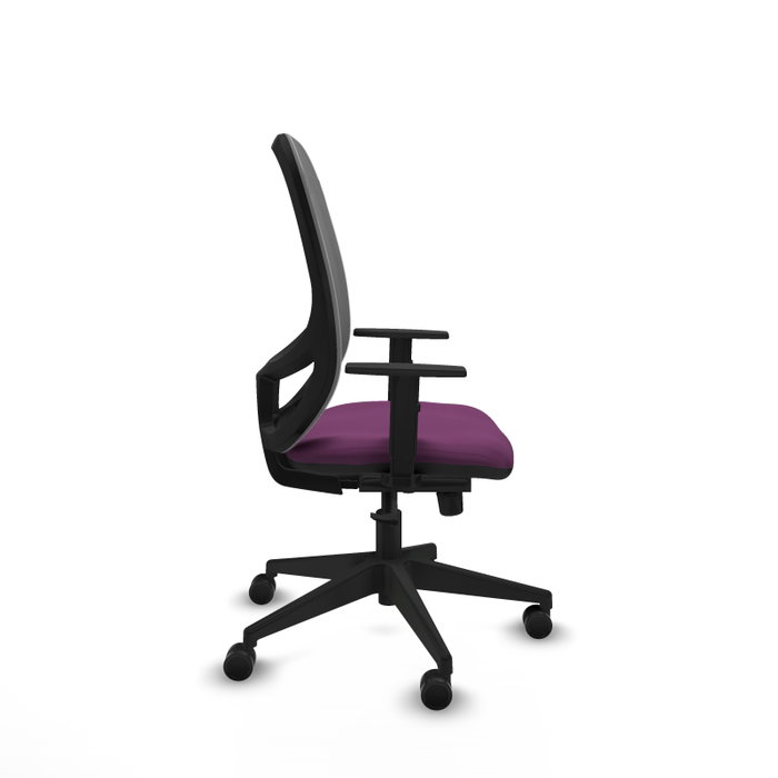 PIQUERAS Y CRESPO Silla de oficina Cilanco con mecanismo Sincro, Morado y Gris