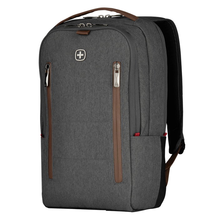 Wenger City Upgrade Mochila para Portátil de 16 pulgadas con Bolso Cruzado Gris