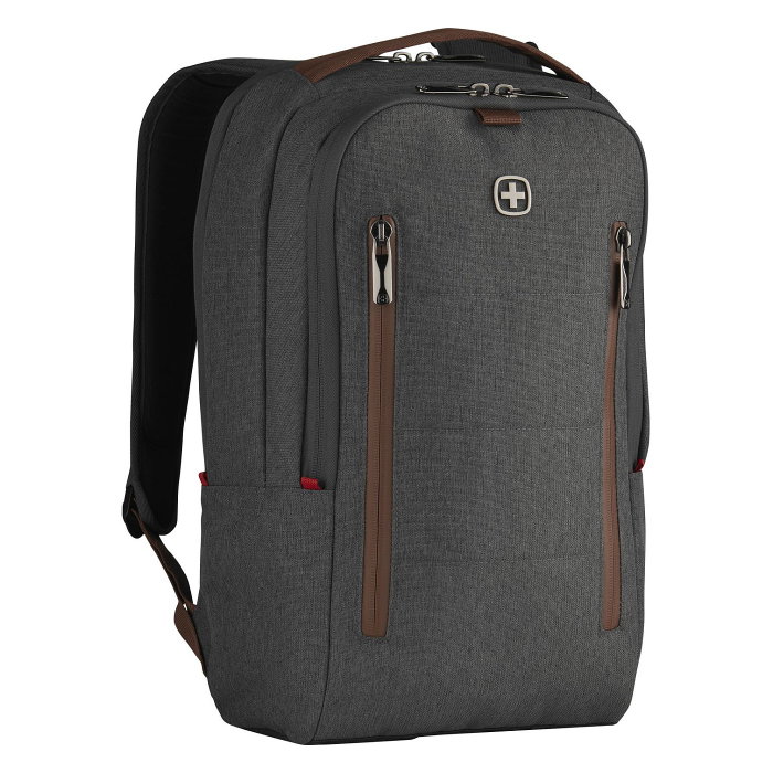 Wenger City Upgrade Mochila para Portátil de 16 Pulgadas con Bolso Cross Body Gris