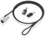 Aisens Cable de Seguridad Tipo NANO con Llave, 1.5m, Negro