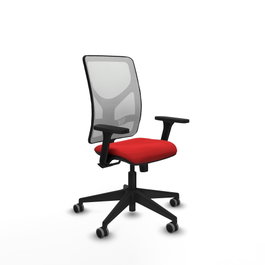PIQUERAS Y CRESPO Silla de oficina Motilla Rojo y Blanco