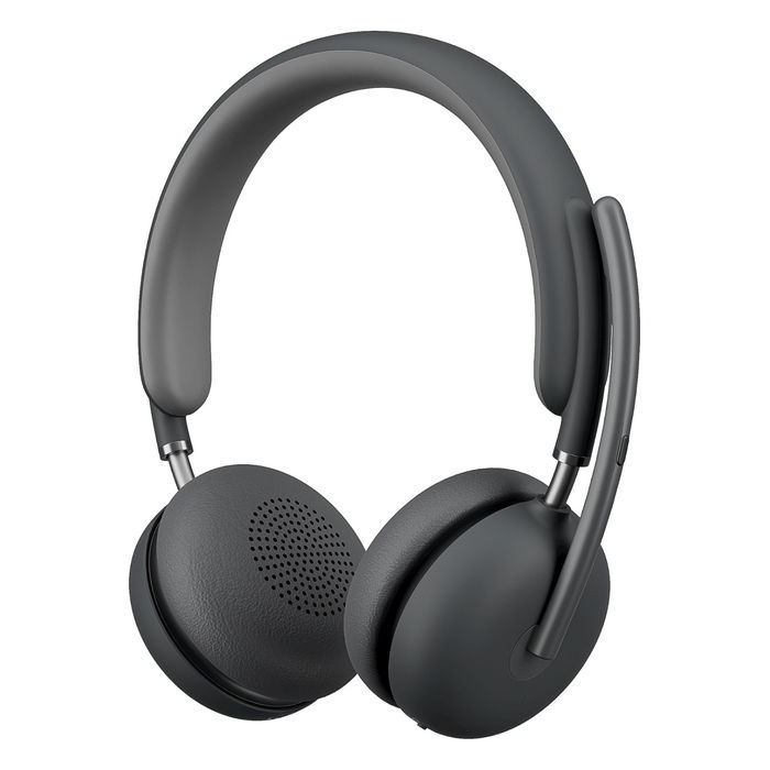 Logitech Headset Zone Wireless 2 UC - Auriculares Inalámbricos 2.4GHz/BT para Oficina, Graphite, Ref. 914-000002 / A00174 / A00172