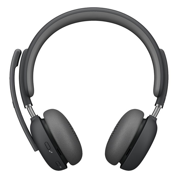 Logitech Headset Zone Wireless 2 UC - Auriculares Inalámbricos 2.4GHz/BT para Oficina, Graphite, Ref. 914-000002 / A00174 / A00172