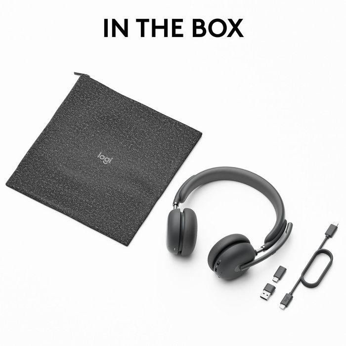 Logitech Zone Wireless 2 Auriculares Inalámbricos con Cancelación de Ruido Híbrida y Micrófono para Videollamadas y Negocios