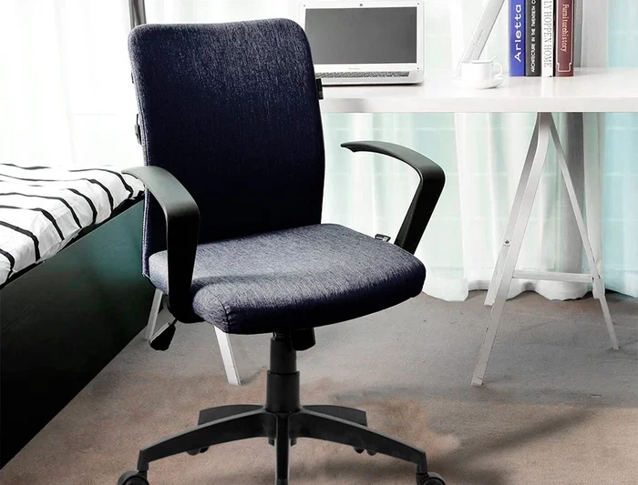 Q-connect Silla giratoria regulable en altura 895+110mm Negro