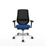 PIQUERAS Y CRESPO Silla de oficina Mardos con mecanismo Sincro/Traslack, Azul y Negro