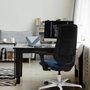 PIQUERAS Y CRESPO Silla de oficina Mardos con mecanismo Sincro/Traslack, Azul y Negro