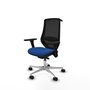 PIQUERAS Y CRESPO Silla de oficina Mardos con mecanismo Sincro/Traslack, Azul y Negro