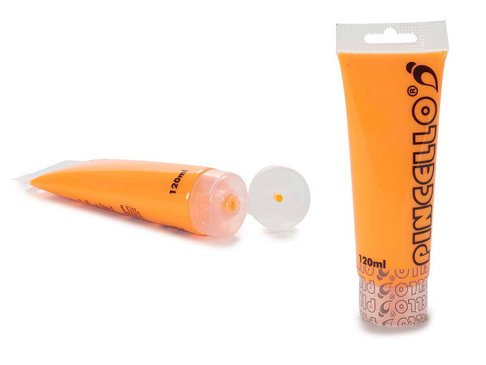 Pincello Tubo Pintura Acrilica Neon 120ml Naranja 4.5 x 16 x 6 cm (Set de 24) Pincello Tubo Pintura Acrilica Neon 120ml Naranja 4.5 x 16 x 6 cm (Set de 24)