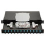 EQUIP Panel de empalme de fibra óptica 12 puertos SC-Duplex OM3 1U