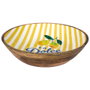 Home Deco Factory Ensaladera de Madera de Mango 33 cm Amarillo Dolce Vita