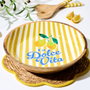 Home Deco Factory Ensaladera de Madera de Mango 33 cm Amarillo Dolce Vita