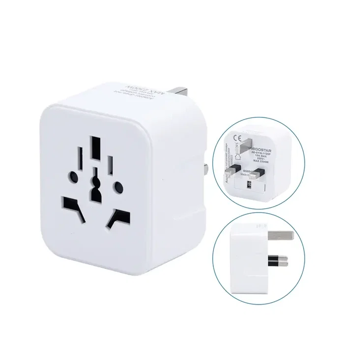 Aigostar Adaptador de viaje universal a tipo británico Blanco Aigostar Adaptador de viaje universal a tipo británico Blanco