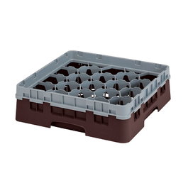 CAMBRO Cesta de lavado 20 compartimentos Castaño