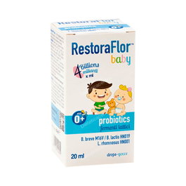 Restoraflor Baby Probioticos para Lactantes desde 0 Meses - Sabor Neutro - 20Ml - Complemento Alimenticio con Probióticos