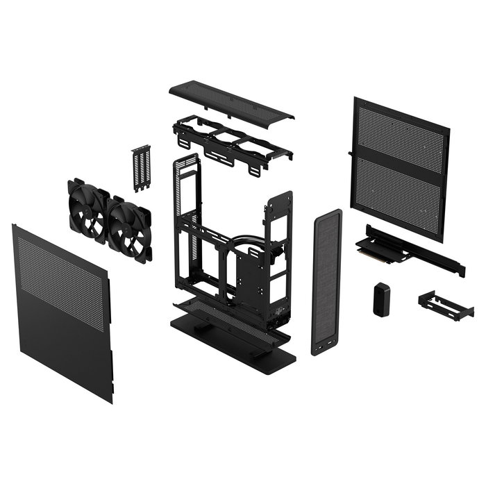 Fractal Design Mini Fractal Design Ridge SFF PC Negro Mini-ITX Acero 12.6L