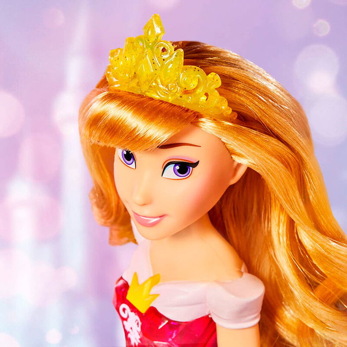 Hasbro Muñeca Brillo Real Aurora La Bella Durmiente Disney