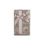 PINCELLO Set 3 Cajas Cartón Rectangular Antracita Rayas Lazo