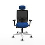 PIQUERAS Y CRESPO Silla de oficina Yunquera con Mecanismo Sincro, Azul y Negro