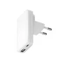 dBrand Cargador USB-C 30W Interiores CHSLEUWH7198 Blanco - Cargador de Pared Universal con 1 Puerto USB-C y 1 Puerto USB-A para Dispositivos Móviles