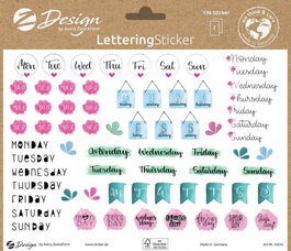 Avery 54542Z Sobre con 2 Hojas 76x120mm y 132 Pegatinas Días de la Semana Adhesivas Desmontables Multicolor Mate Papel