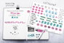 Avery 54542Z Sobre con 2 Hojas 76x120mm y 132 Pegatinas Días de la Semana Adhesivas Desmontables Multicolor Mate Papel