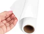 Liderpapel Rollo de papel plastificado autoadhesivo blanco brillo 0,45 x 20 m