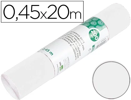 Liderpapel Rollo Adhesivo Plastificado Autoadhesivo Blanco Brillante 0.45 m * 20 m 100 micras para Forrar Metal, Madera, Plastico, Paredes, Manualidades y Oficina Liderpapel Rollo Adhesivo Plastificado Autoadhesivo Blanco Brillante 0.45 m * 20 m 100 micras para Forrar Metal, Madera, Plastico, Paredes, Manualidades y Oficina