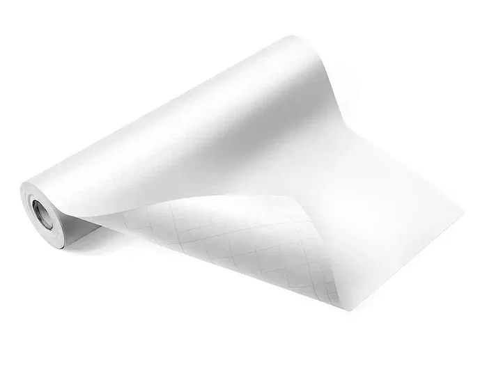 Liderpapel Rollo de papel plastificado autoadhesivo blanco brillo 0,45 x 20 m