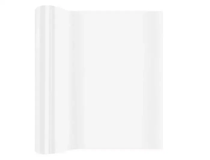 Liderpapel Rollo de papel plastificado autoadhesivo blanco brillo 0,45 x 20 m