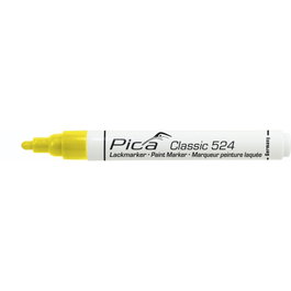 Pica Marcador Permanente Classic Amarillo Punta Redonda 2-4 mm