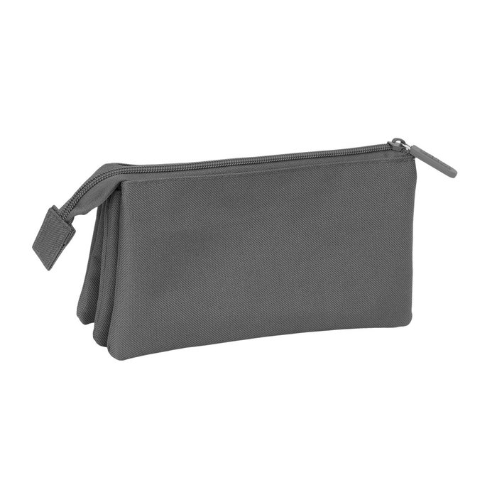 Safta Portatodo Triple Kappa Basics Gris 22x12x3 cm