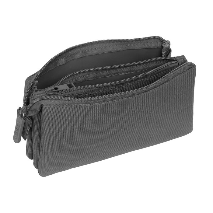 Safta Portatodo Triple Kappa Basics Gris 22x12x3 cm
