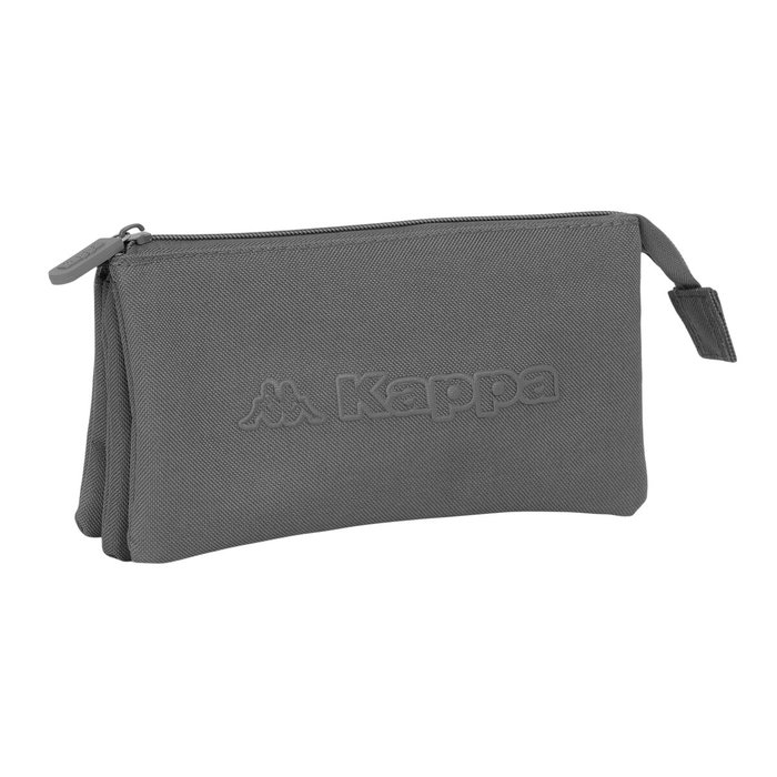 Safta Portatodo Triple Kappa Basics Gris 22x12x3 cm