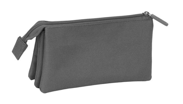 Safta Portatodo Triple Kappa Basics Gris 22x12x3 cm