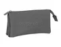 Safta Portatodo Triple Kappa Basics Gris 22x12x3 cm