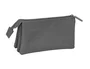 Safta Portatodo Triple Kappa Basics Gris 22x12x3 cm